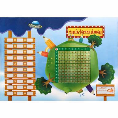 پوستر جدول ضرب سایز A3 انتشارات کتاب نارنجی product image