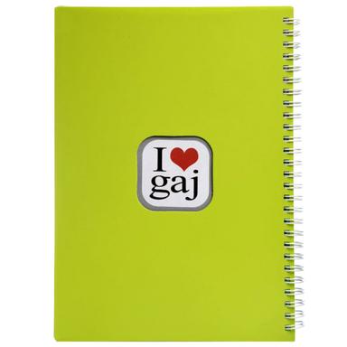 دفتر سیمی 100 برگ طرح I Love Gaj گاجکو - قطع رحلی product image