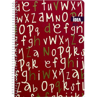 دفتر زبان دو خط سیمی 80 برگ ایده طرح دار product image