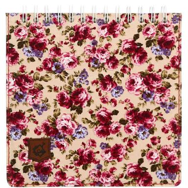 دفتر طراحی سیمی 80 برگ کهن طرح گل گلی کد M191913D جلد پارچه ای product image