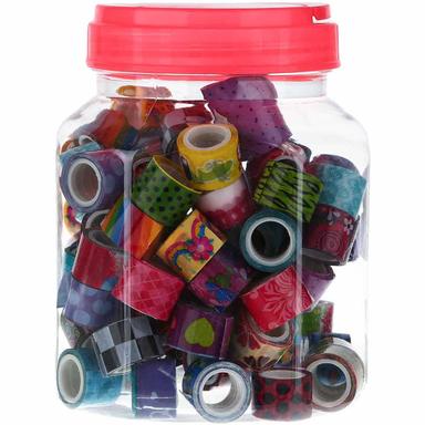 چسب نواری رنگی کد 3452 عرض 1 سانتی متر بسته 90 عددی  product image